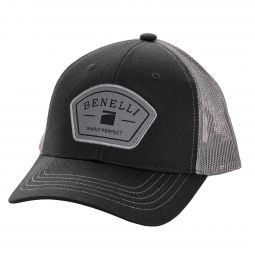Logo Patch Hat, Faded Black w/ Gray Mesh