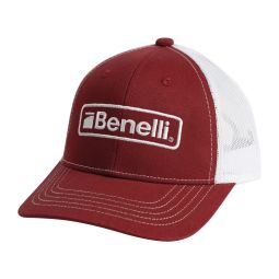 Logo Hat, Red/White Mesh